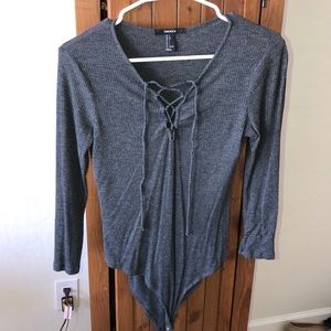 Grey bodysuit